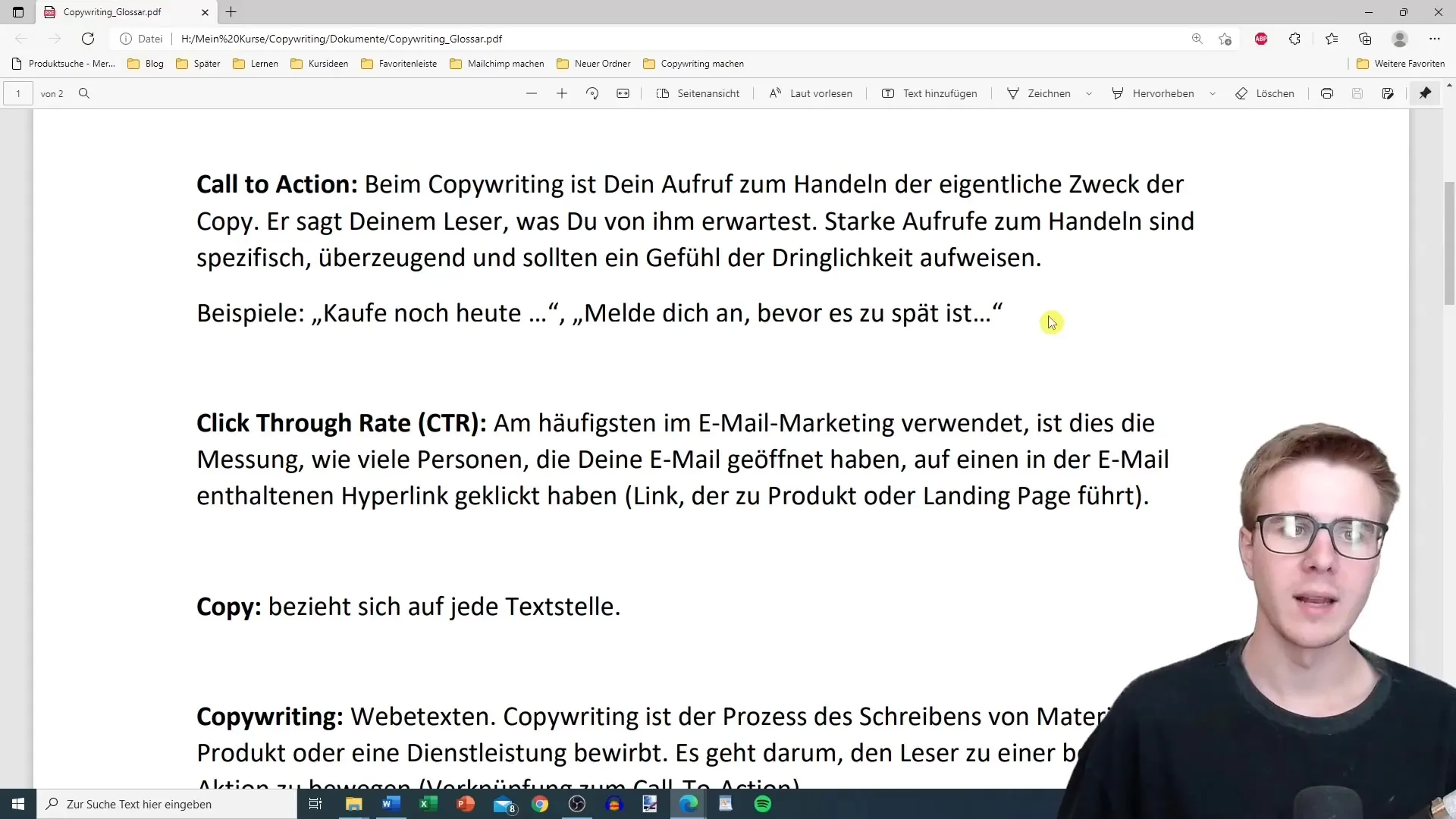Glossarium van de copywriting-termen voor succesvolle teksten