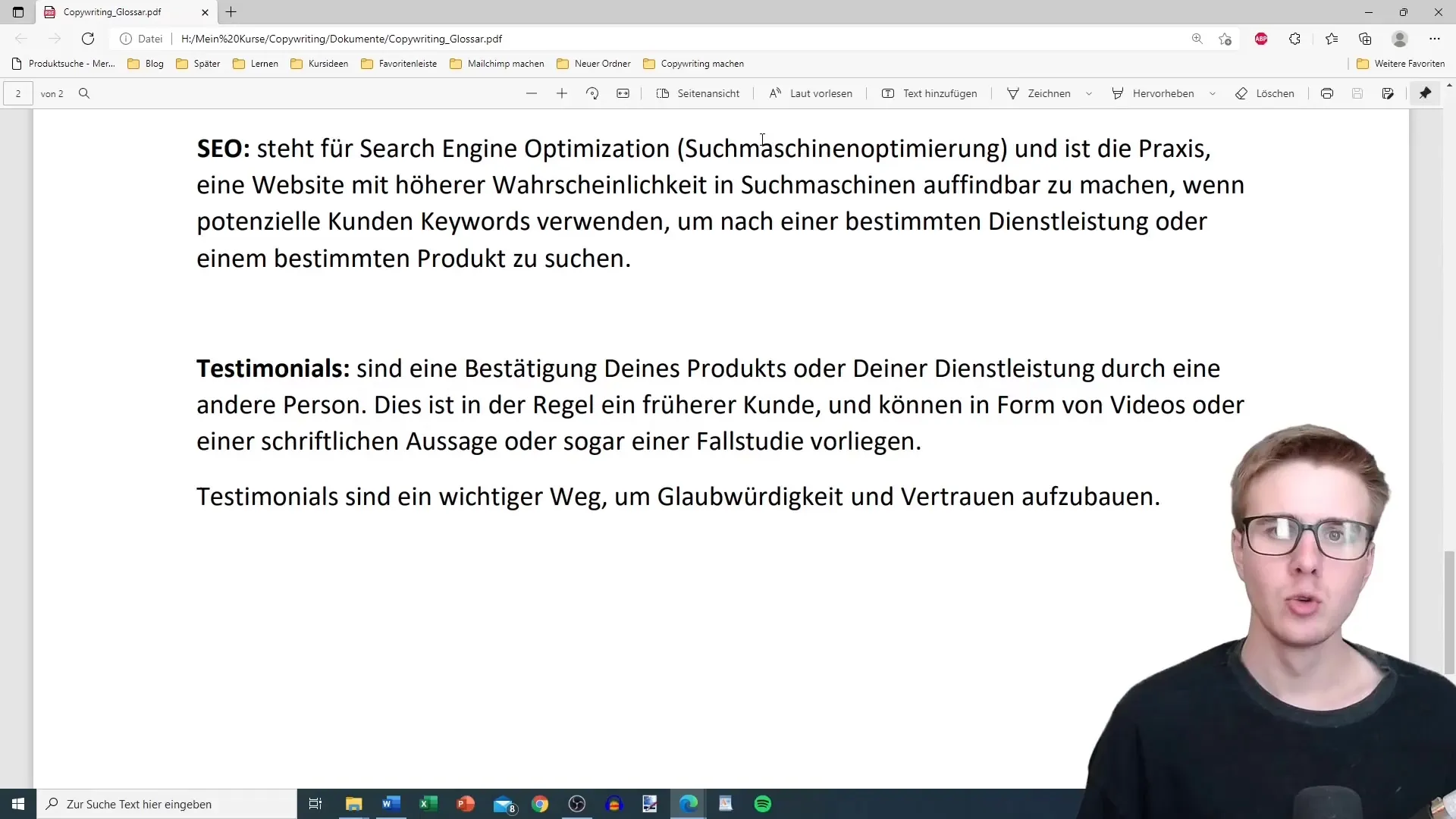 Glossarium van de copywriting-termen voor succesvolle teksten. 