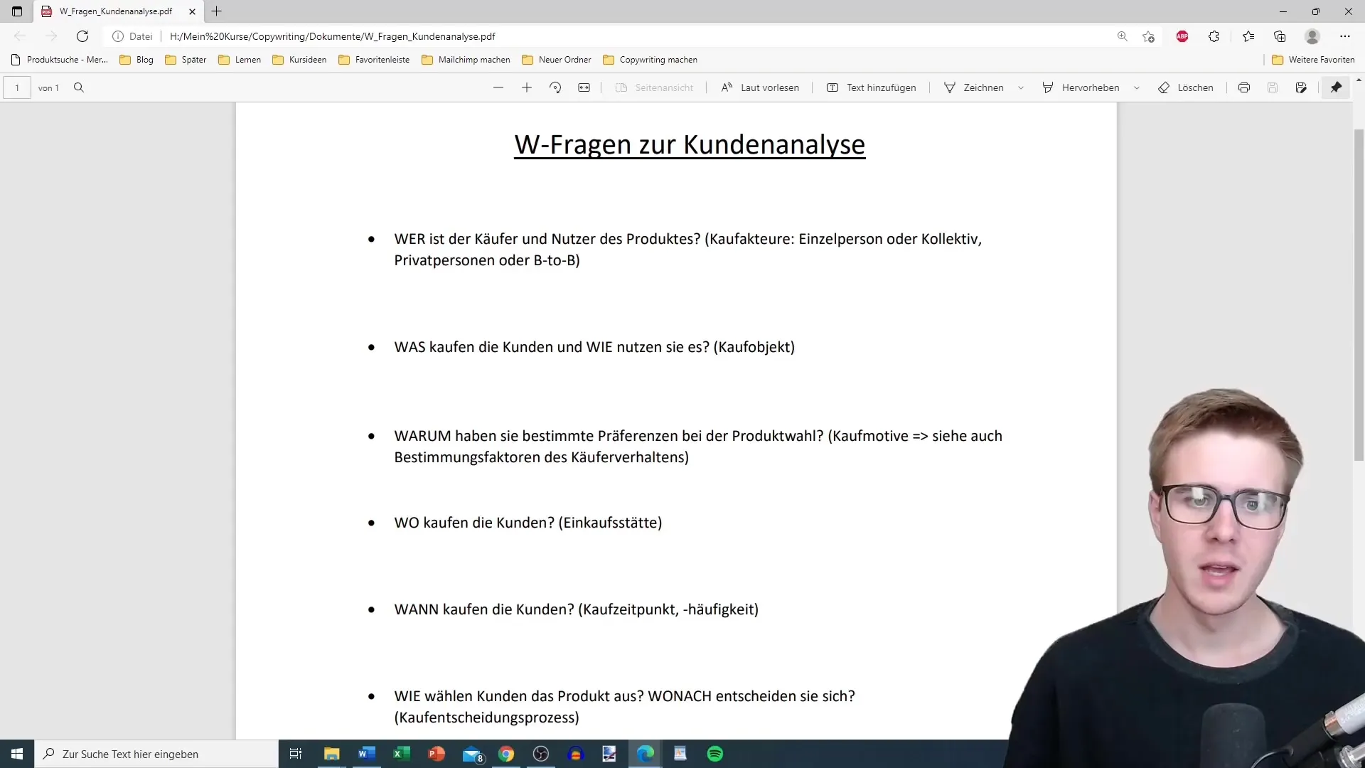 W-vragen voor klantenanalyse voor effectieve copywriting