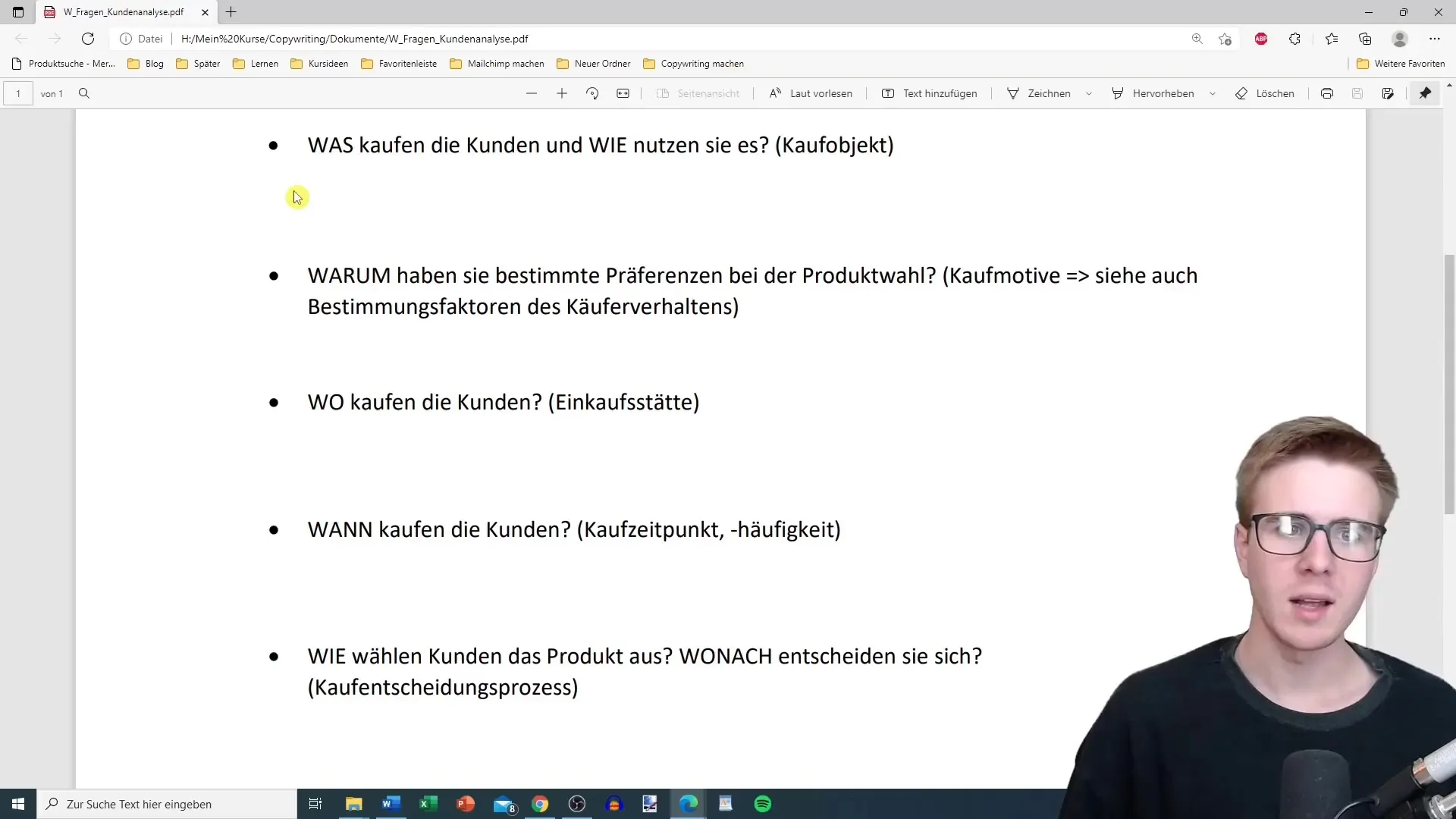 W-vragen voor klantenanalyse voor effectief schrijven