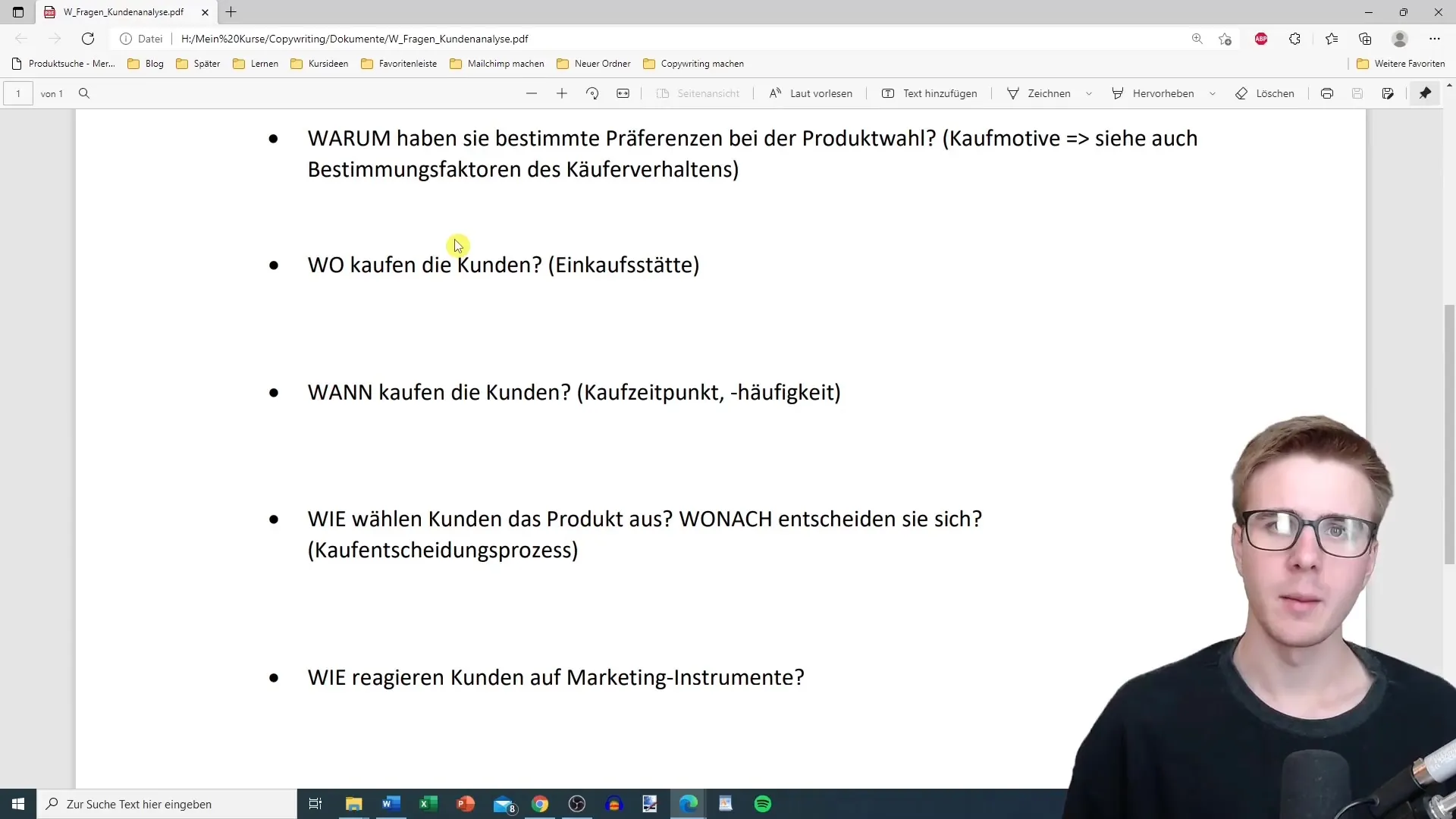 W-vragen voor klantenanalyse voor effectief copywriting