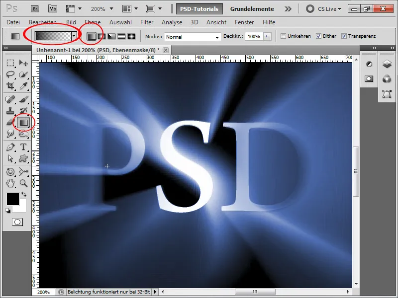 Effetto luce al neon 3D con pochi clic