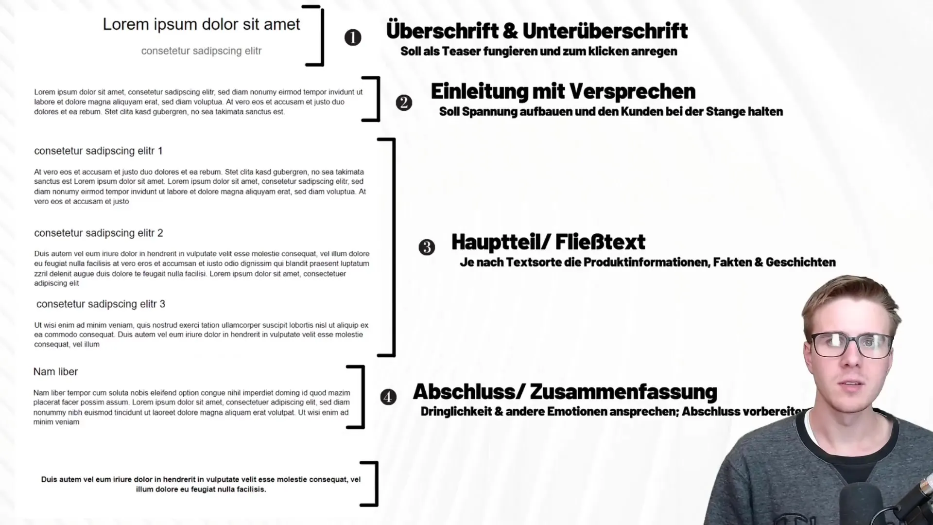 Structure du texte en copywriting : Comment convaincre efficacement les lecteurs