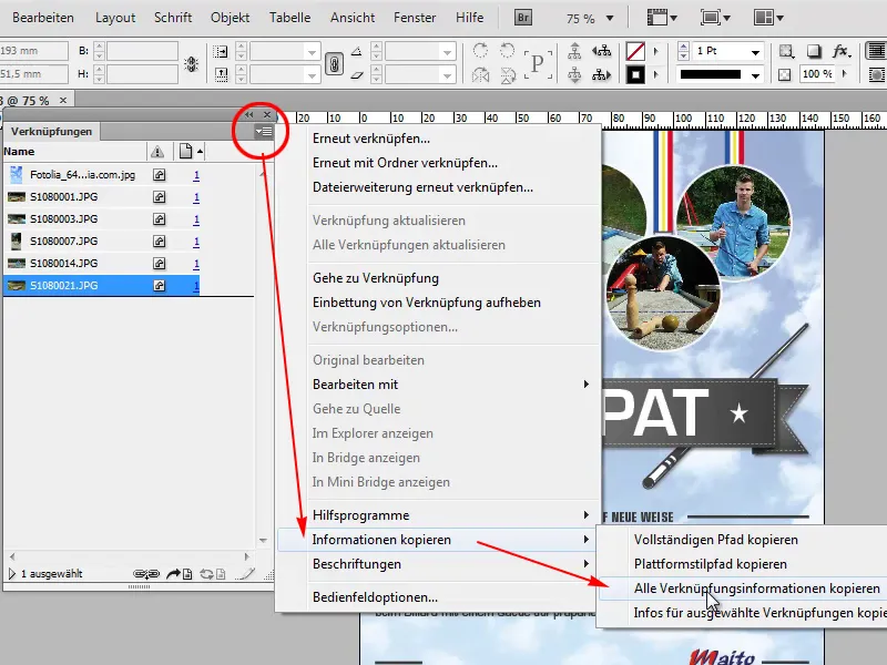 Suggerimenti e trucchi su Adobe InDesign: esportare le informazioni sui file di tutti i collegamenti