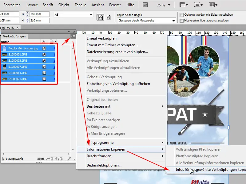 Suggerimenti e trucchi su Adobe InDesign: Esportare le informazioni sul file di tutti i collegamenti