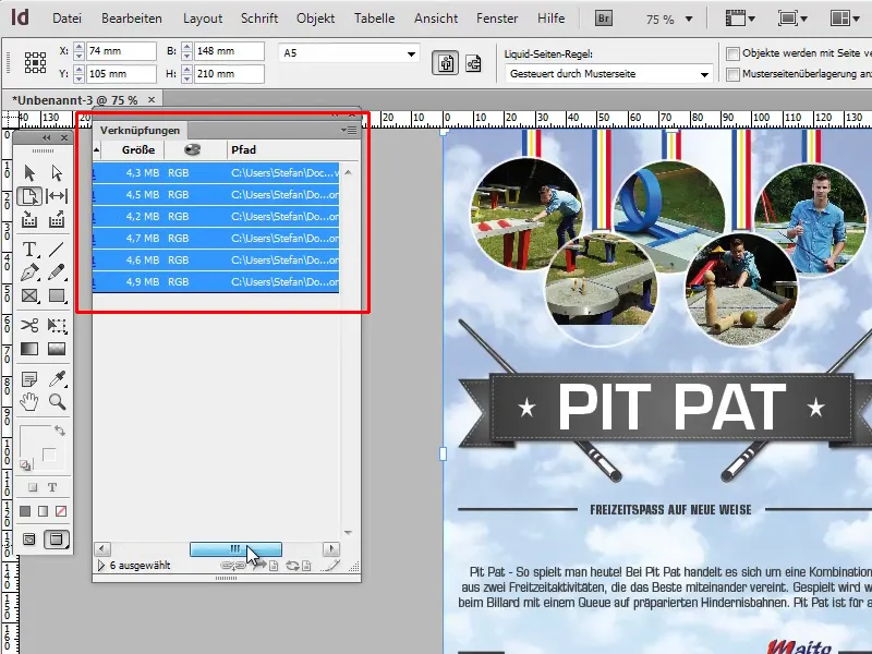 Tipps &amp; Tricks zu Adobe InDesign: Dateiinformationen aller Verknüpfungen exportieren