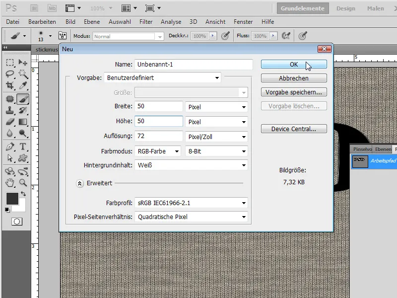 Stikkemønstereffekter for typografi