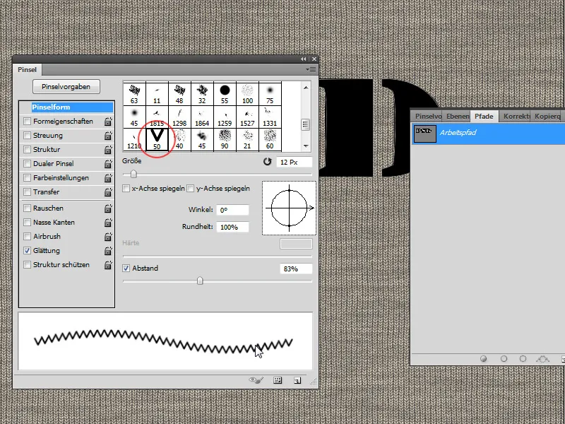 Stikkmønstereffekter for typografi