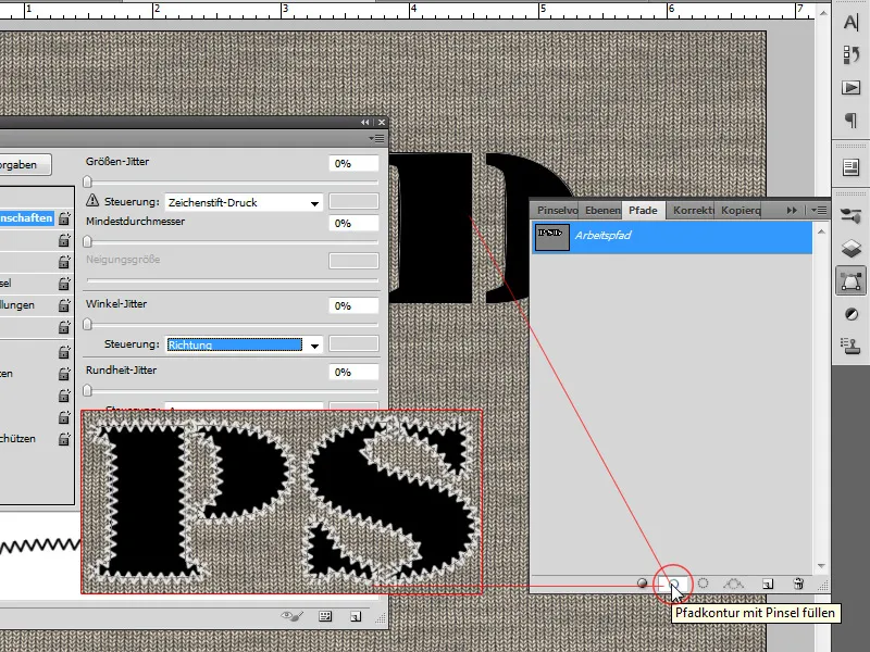 Mønstereffekter for typografi