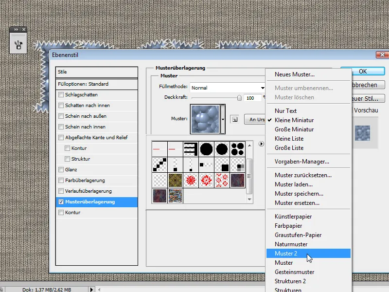Mønstereffekter for typografi