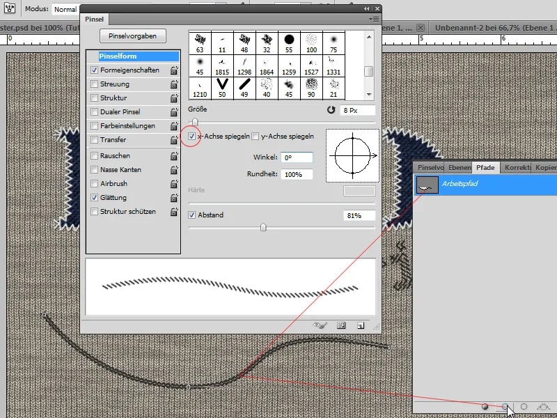 Stikkprøvemønstereffekter for typografi