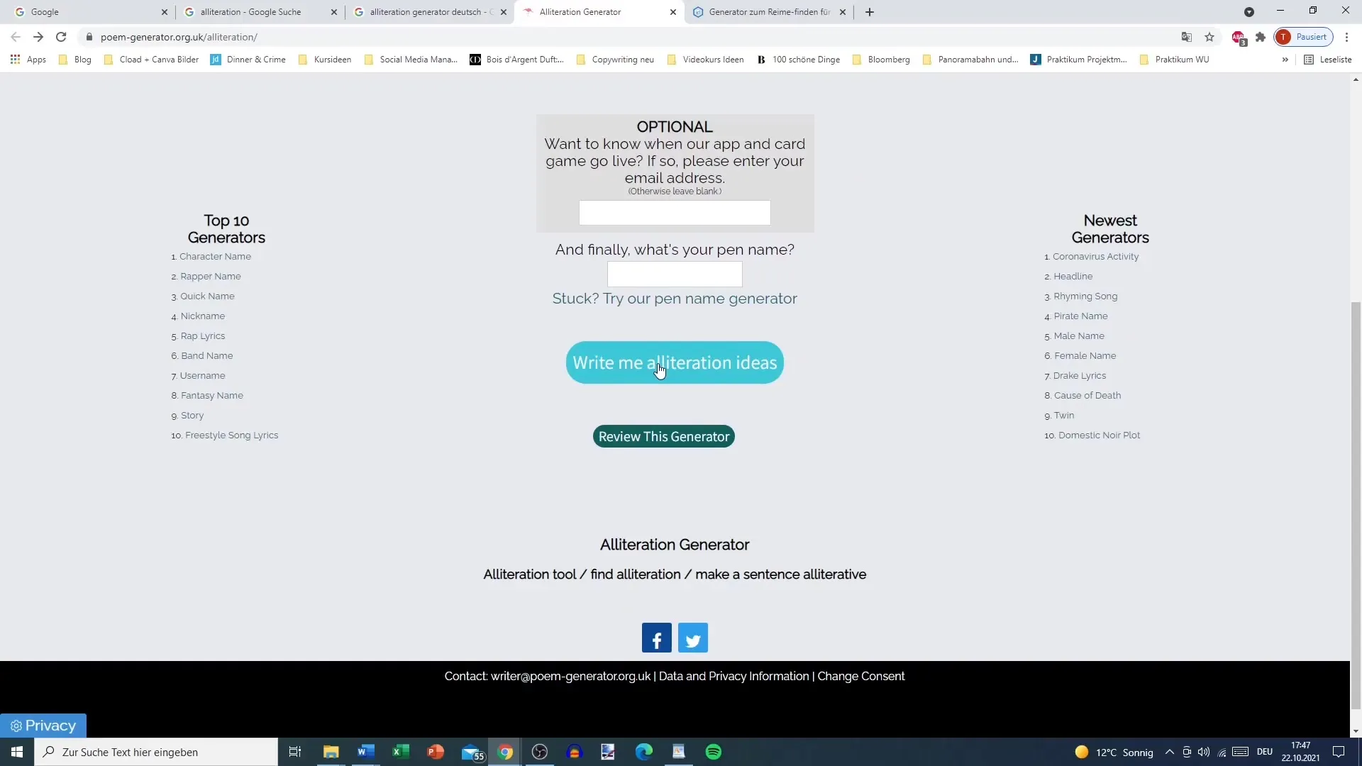 Creatieve alliteraties vinden - Zo gebruik je tools effectief