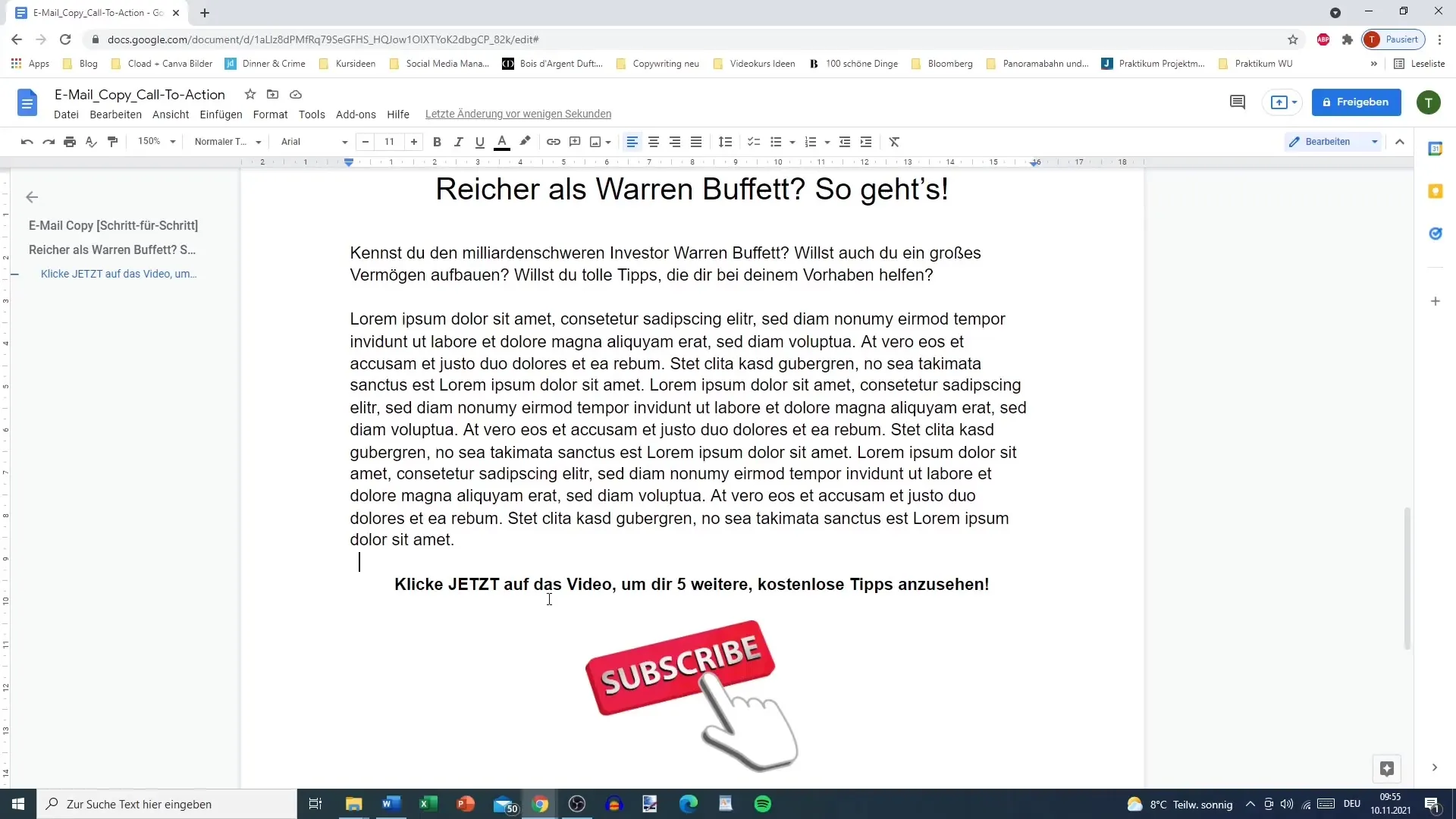 Succes door oproep tot actie in e-mails
