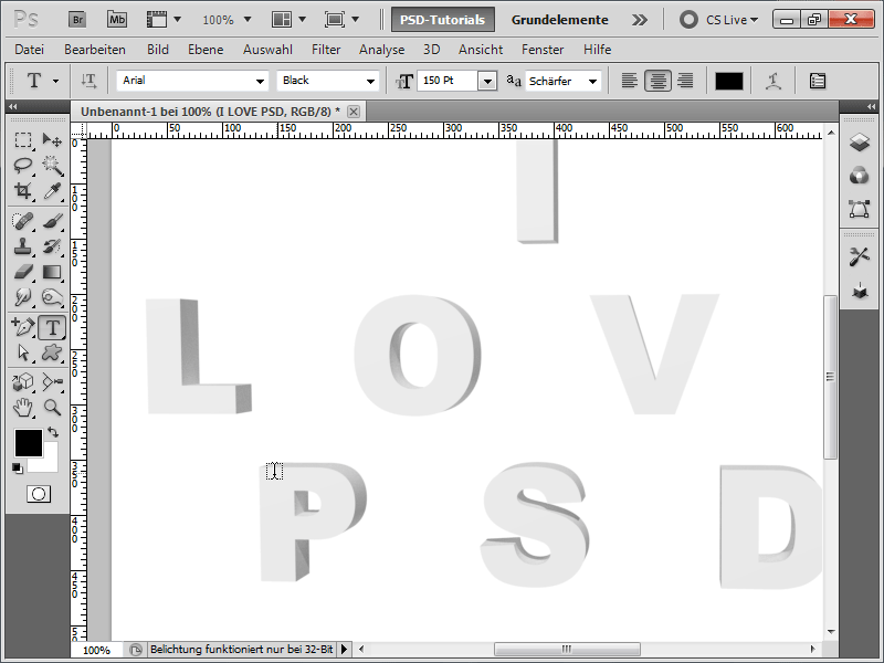 3D-typo-sprutflekk-effekt