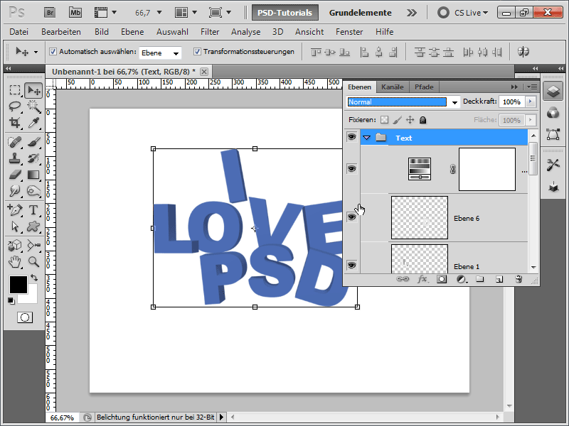 3D-typo-spruteeffekt