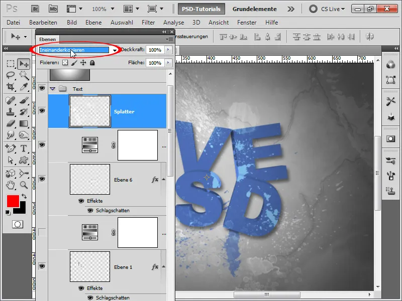 3D-Typo-Sprute-effekt