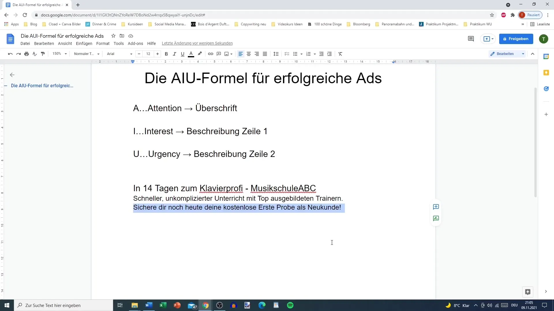 AIU-formule voor arbeidsbesparende advertenties