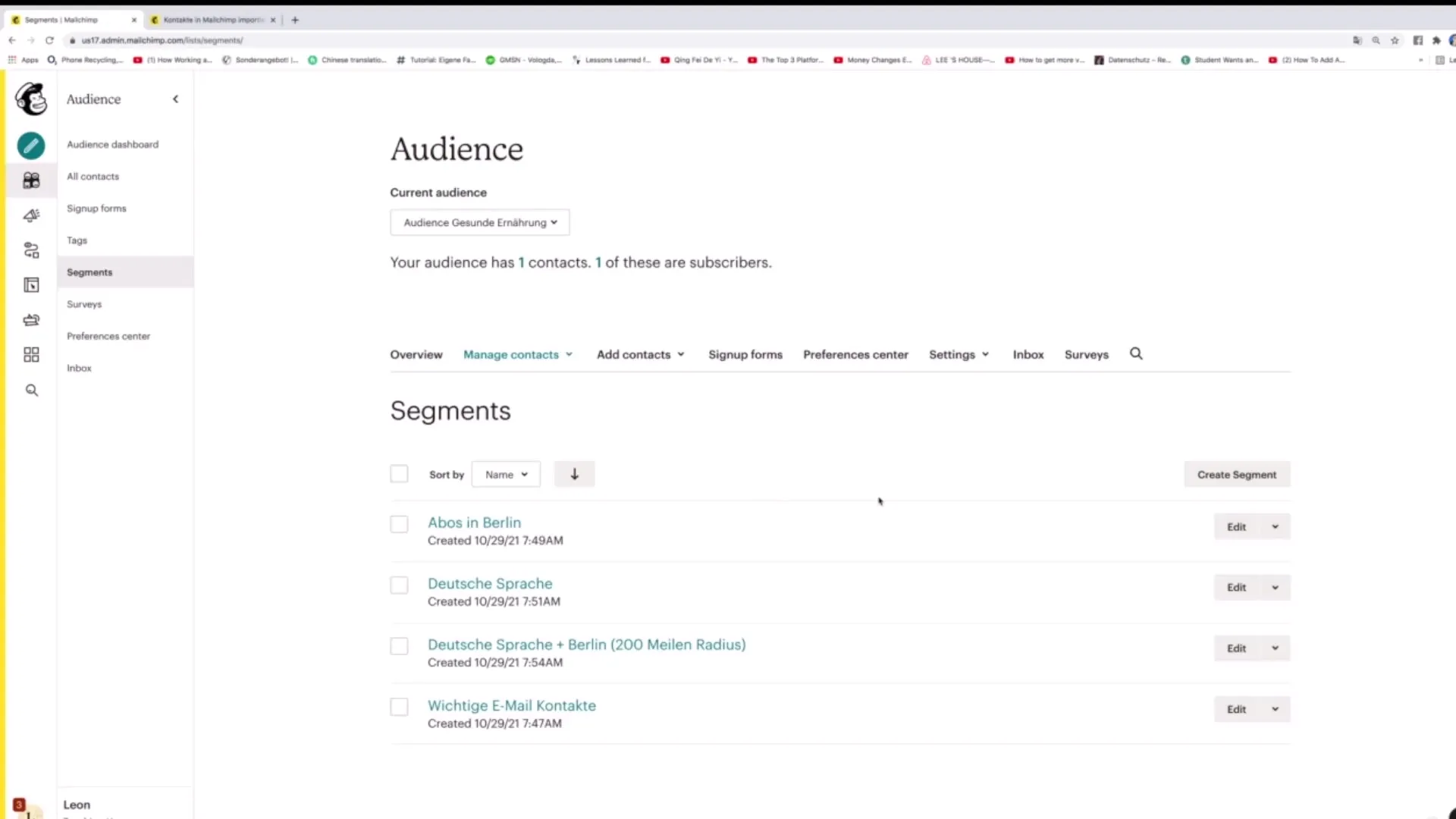 Zarządzanie segmentami w Mailchimp: Usuwanie i Edytowanie