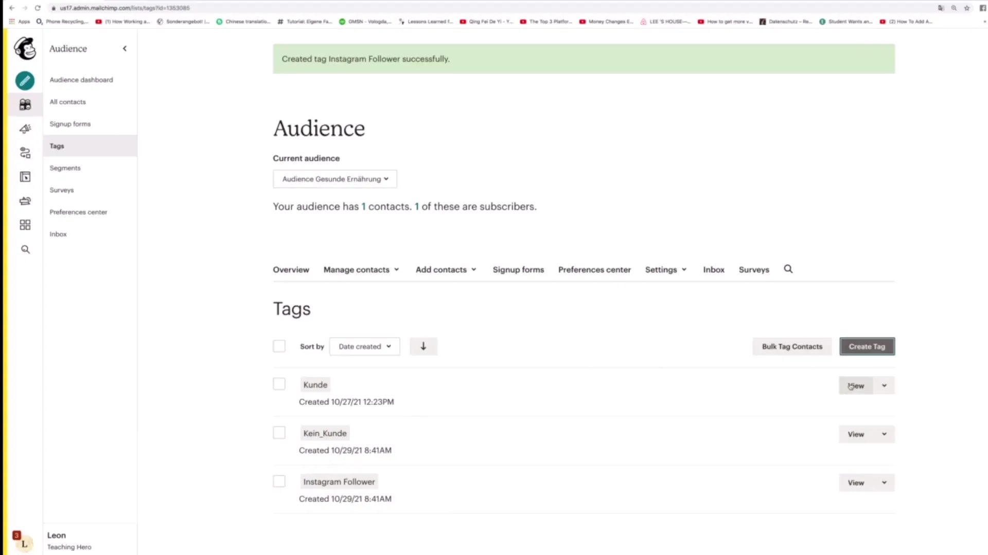 Use tags effectively in Mailchimp Using tags effectively in Mailchimp