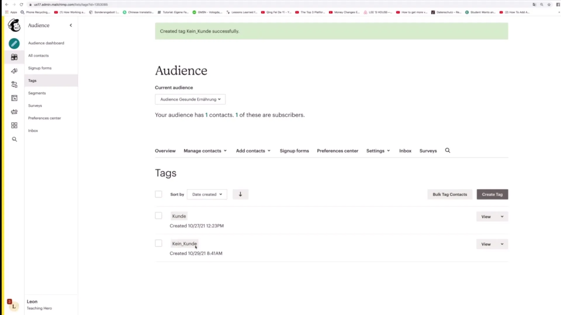 Use tags effectively in Mailchimp Use tags effectively in Mailchimp