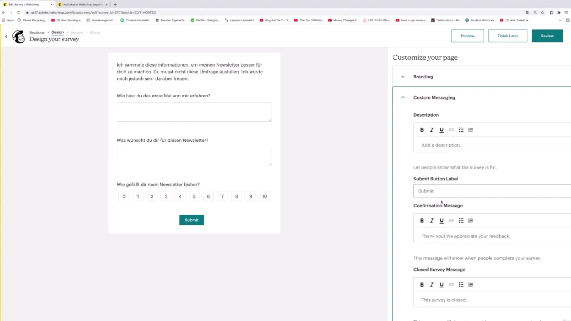 Skuteczne projektowanie newsletterów z ankietami w Mailchimp