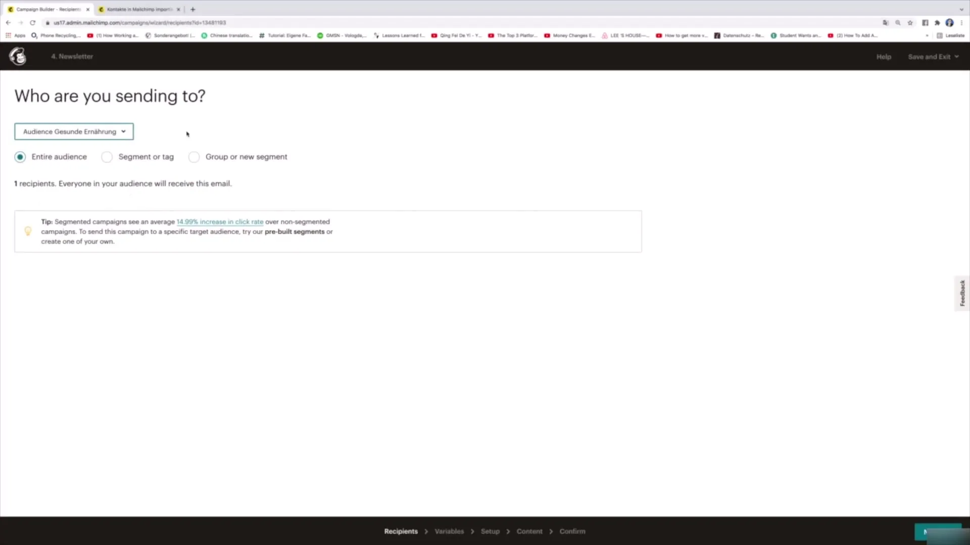 Test A/B dla tematów w Mailchimp krok po kroku
