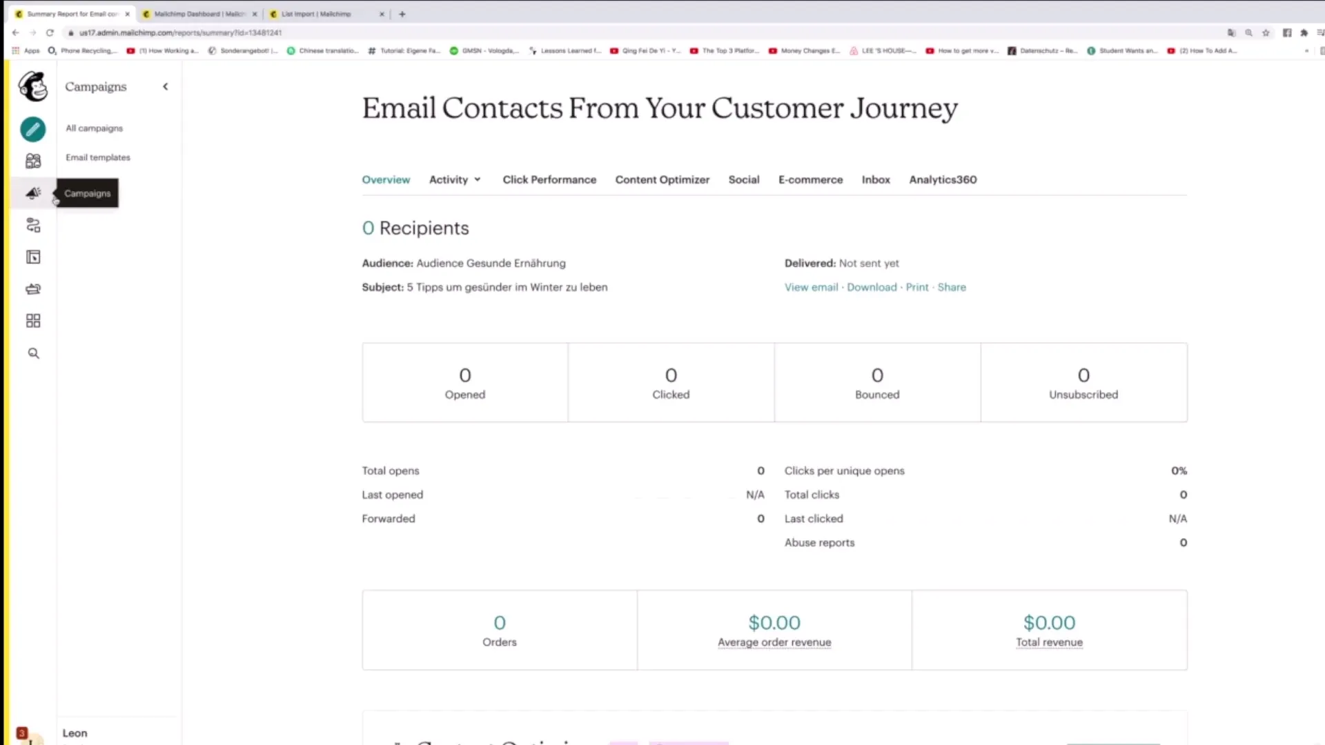 Jak najlepiej wykorzystać raporty dotyczące podróży klienta w Mailchimp