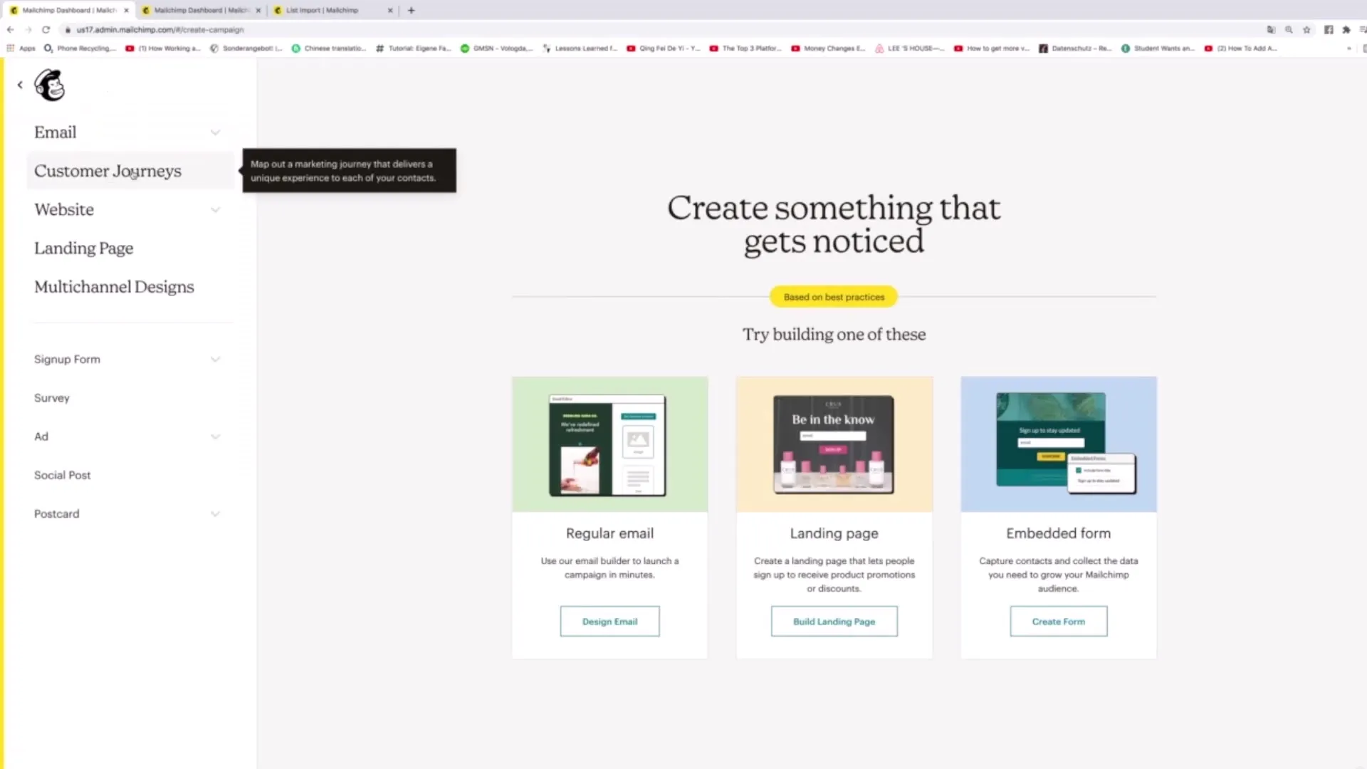 Enviar postales a través de Mailchimp - así es como funciona