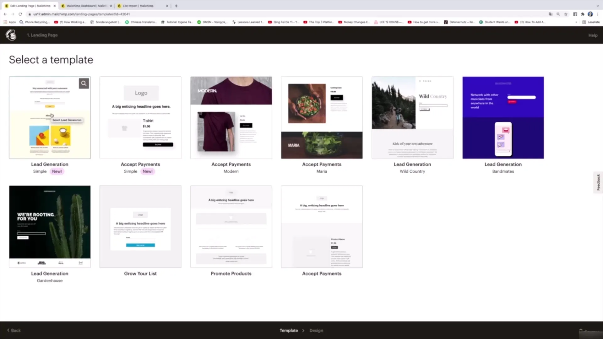 Tworzenie prostych stron docelowych za pomocą Mailchimp