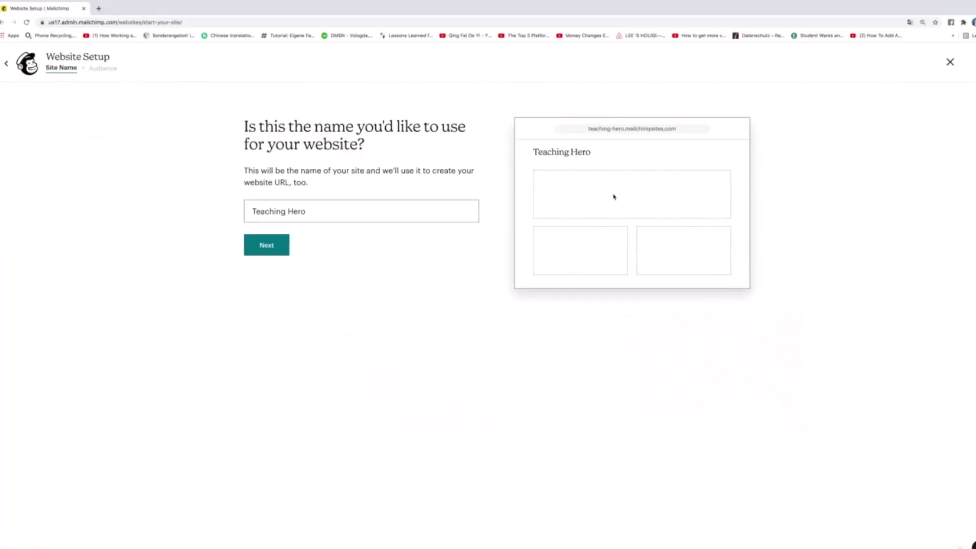 Tworzenie strony internetowej z Mailchimp – krok po kroku