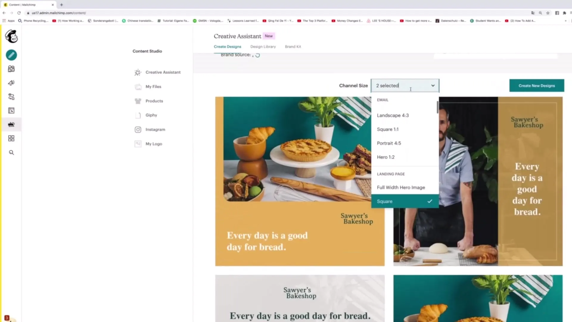 Skutecznie wykorzystuj narzędzia w studio treści Mailchimp