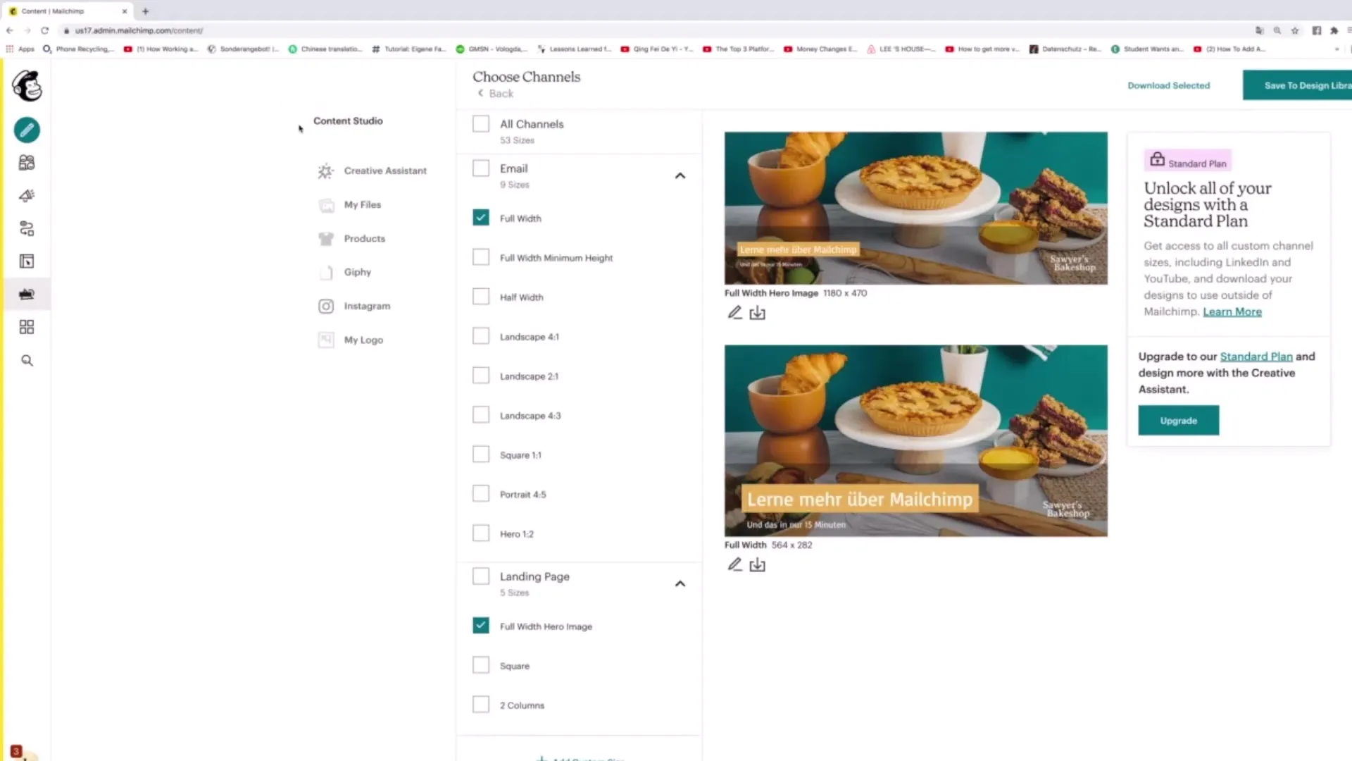 Skutecznie wykorzystuj narzędzia w studiu zawartości Mailchimp