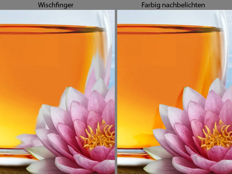 Cartel publicitario de Lotus Tea - Parte 05 - Tetera de composición con inserto de letras de loto
