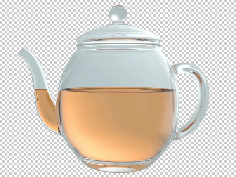 Cartel publicitario de Lotus Tea - Parte 05 - Tetera de composición con inserto de letras de loto