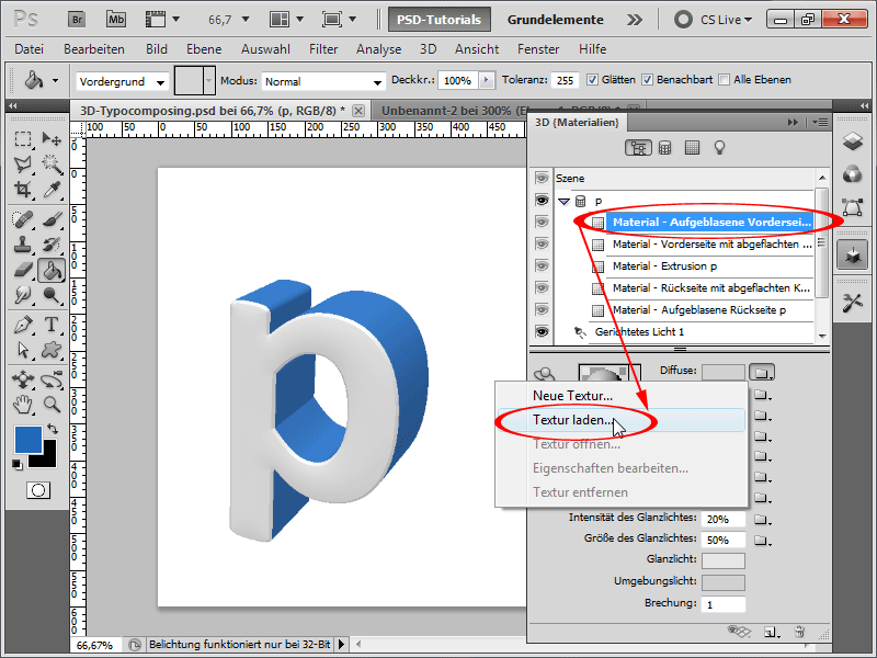 3D-typografi sammensetning