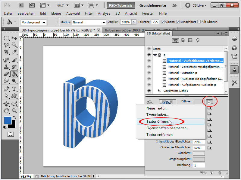 3D-typografi sammensetting