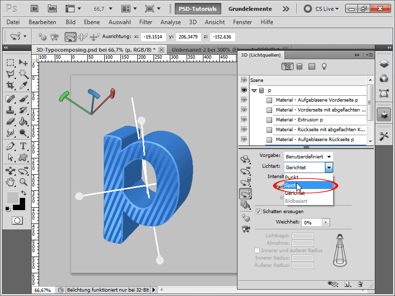 3D-typografi satt sammen