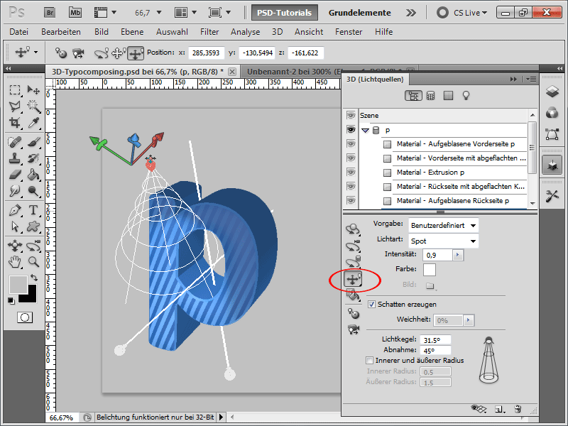 3D-typografi sammensetting