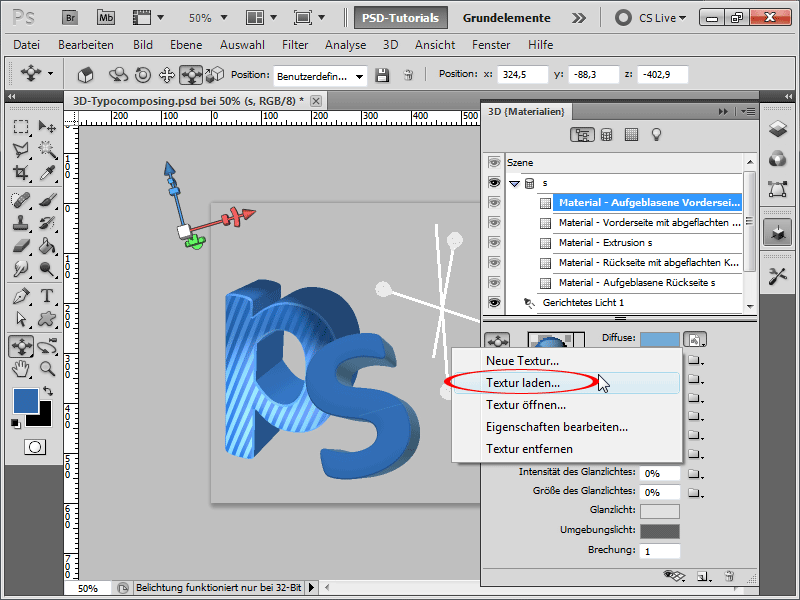 3D-typografi sammensetning