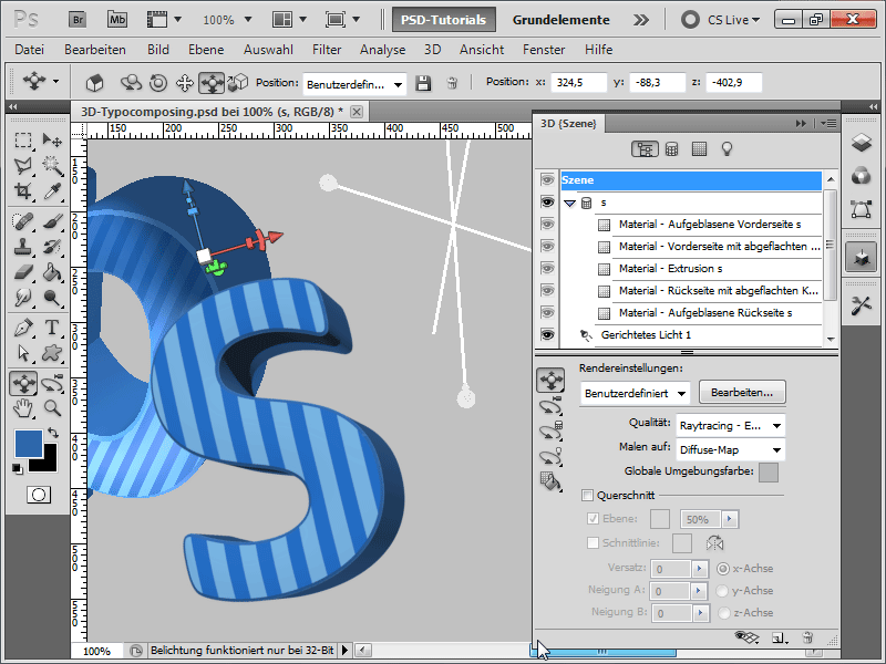 3D-typografioppsett