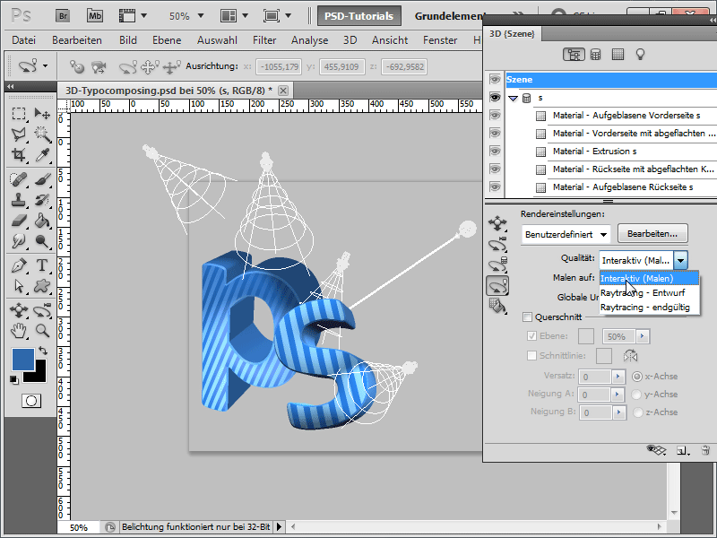 3D-typografisk sammensetning