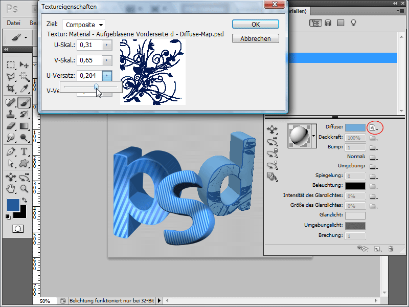 3D-typografioppsett