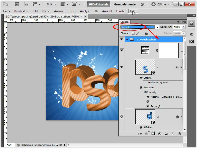 3D-typografioppslag