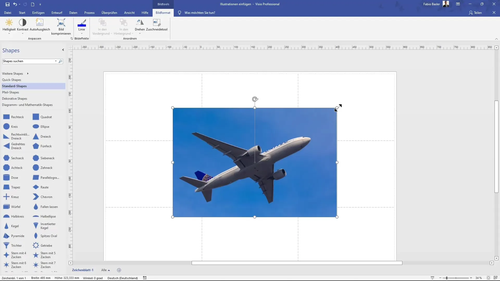 Inserire efficientemente le illustrazioni in MS Visio