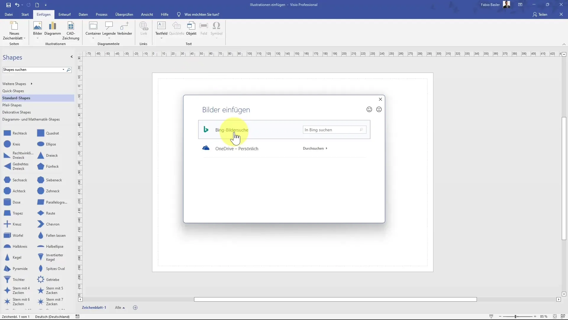 Inserire efficientemente le illustrazioni in MS Visio