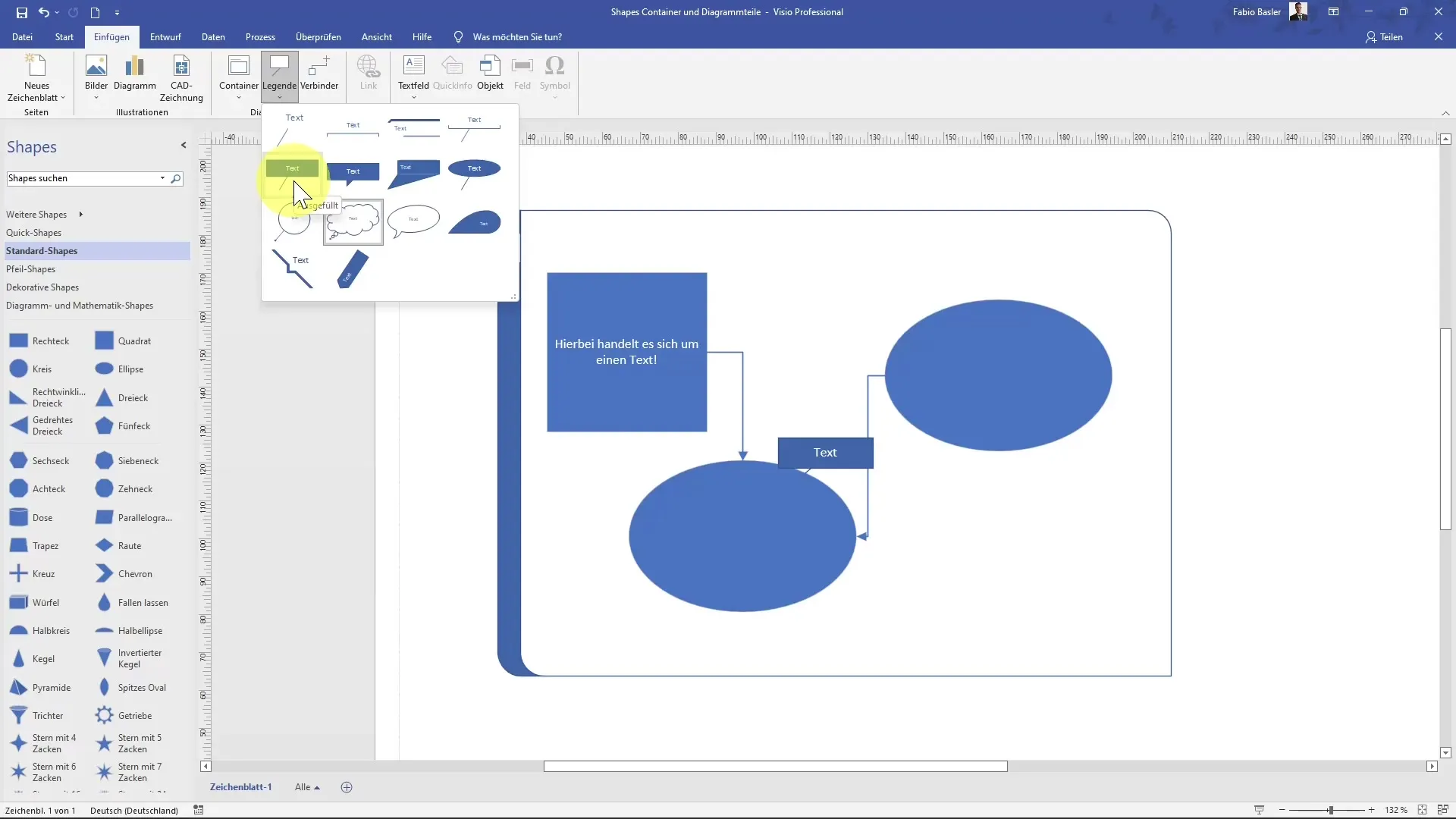 Utilizzare forme e parti del diagramma in Visio in modo efficace
