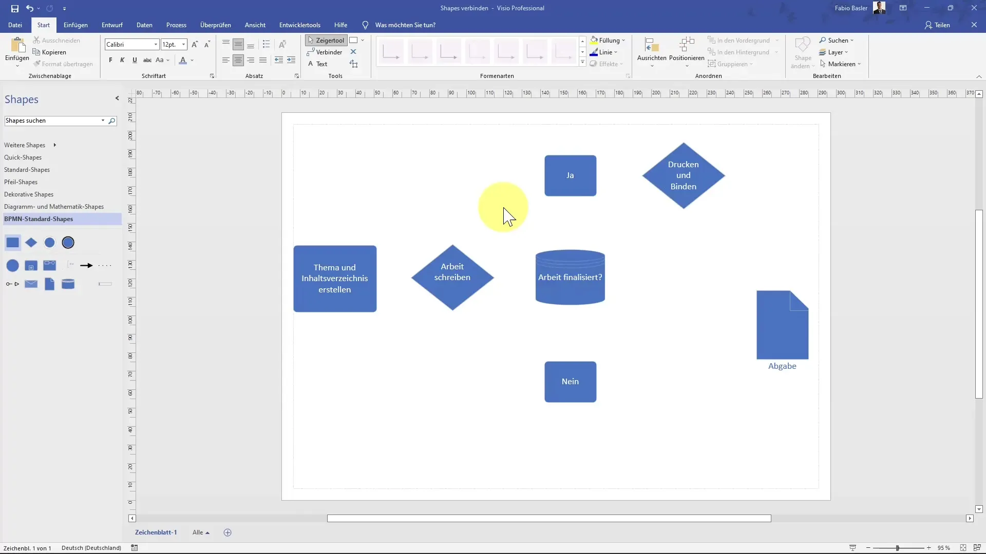 Collegare forme in MS Visio - Suggerimenti per la visualizzazione