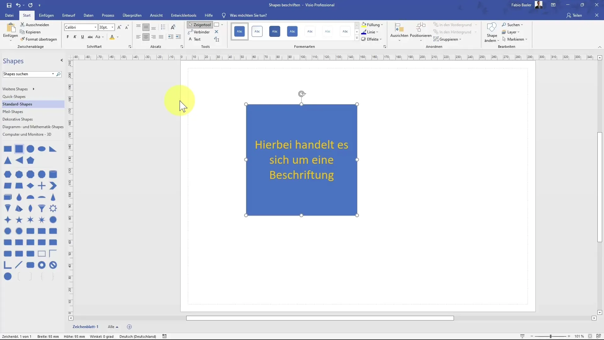 Gestire le etichette in MS Visio - in modo efficiente e semplice
