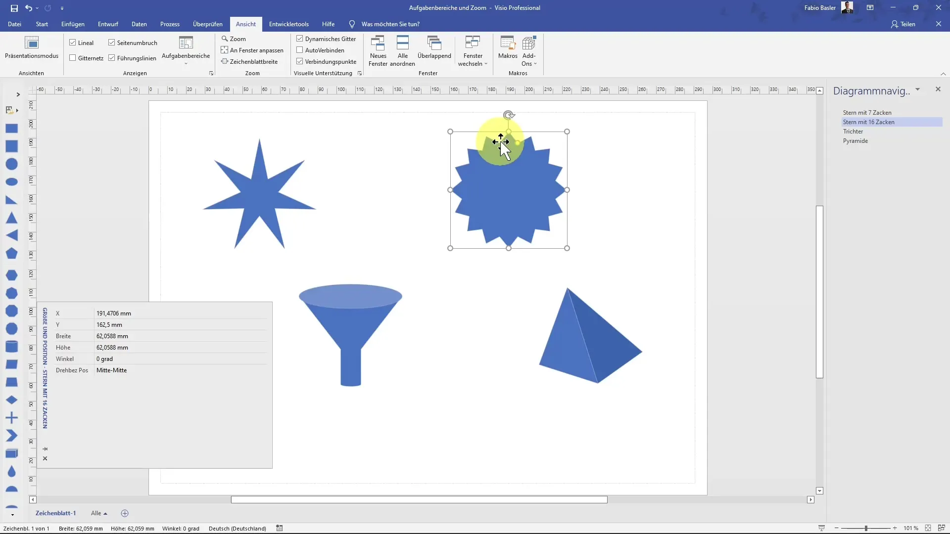 Utilizzare al meglio lo zoom e le aree di lavoro di MS Visio