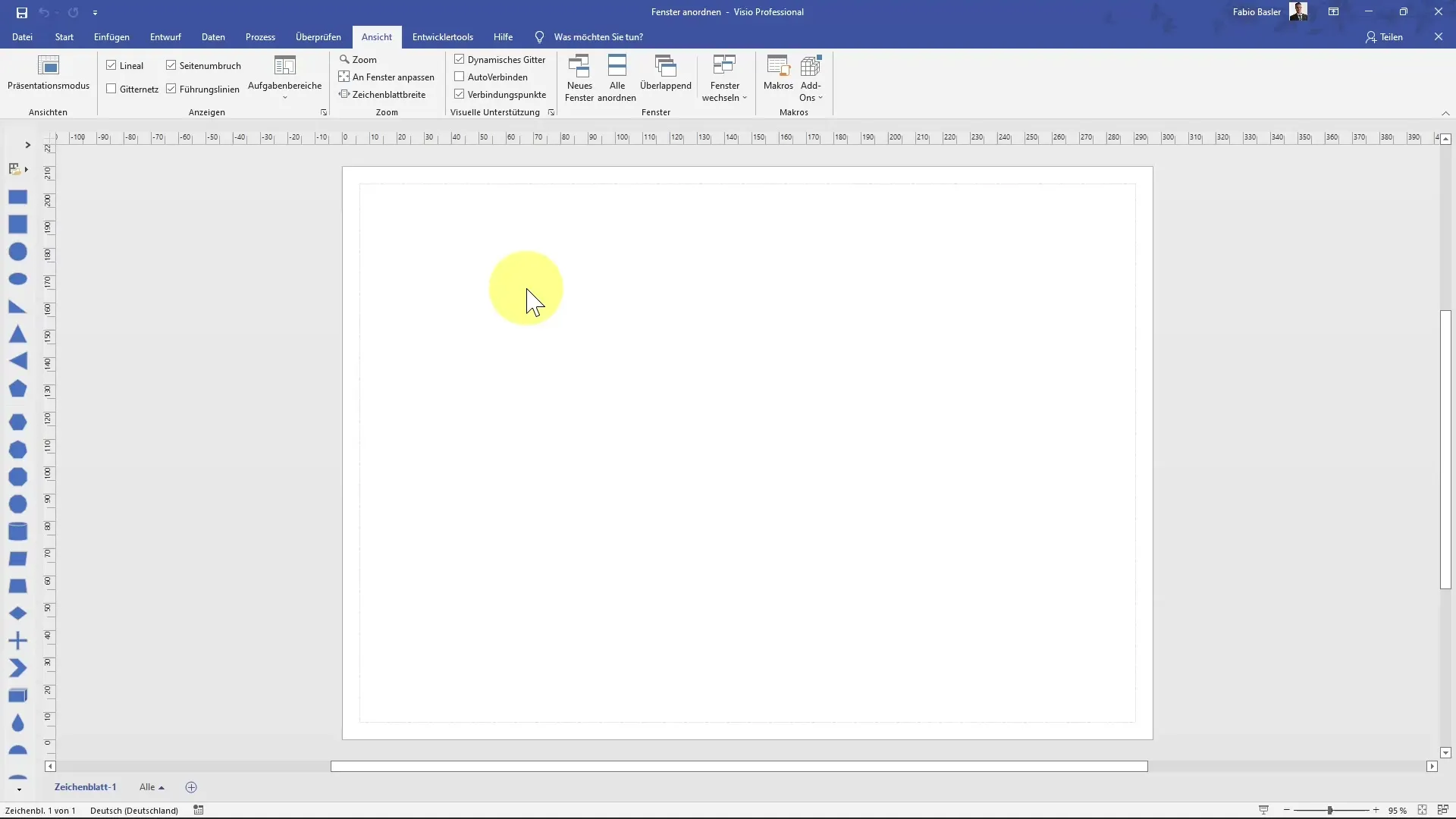 Lavorare efficientemente con più finestre in MS Visio